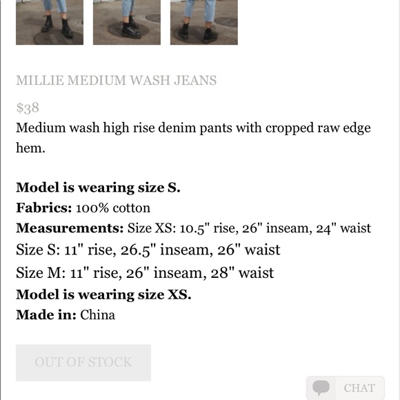 ❗️❗️ SOLD ❗️❗️Millie Light Wash Denim - Picture 3 of 4